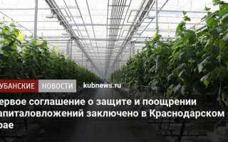 Соглашение о защите и поощрении капиталовложений сзпк что это