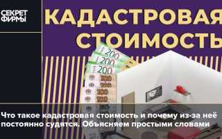Почему кадастровая стоимость ниже рыночной