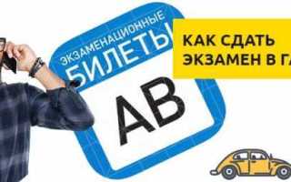Как проходит экзамен в гибдд вождение
