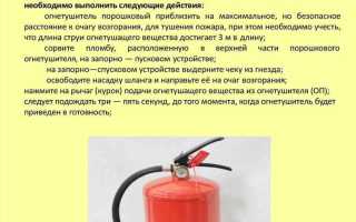 Сведения которые обязательно должны быть указаны в паспорте огнетушителя
