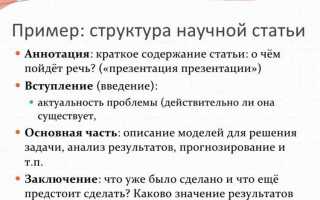 Как написать статью для публикации магистратура