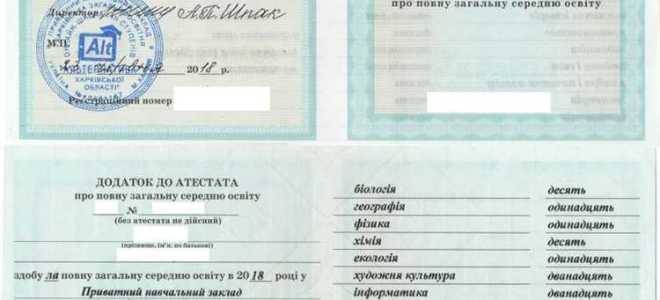 Приложение к документу об образовании что это