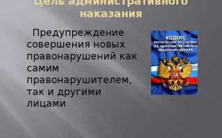 Дисквалификация как вид административного наказания
