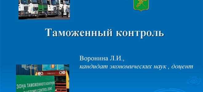 Каков порядок проведения таможенного контроля