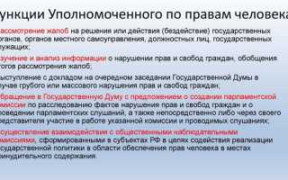Уполномоченный по правам человека кто