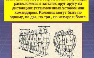 Что такое развернутый строй отделения