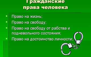 Права человека с рождения как называются
