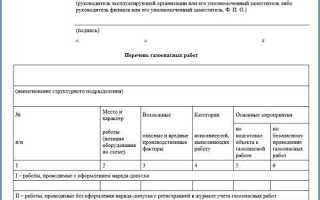 С какой периодичностью необходимо пересматривать и переутверждать перечень газоопасных работ