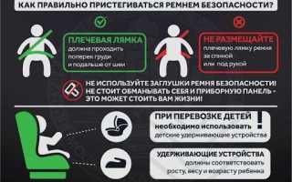 Какой штраф за непристегнутый ремень