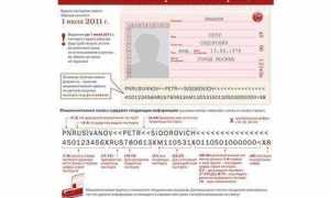 Какой шрифт используется в паспорте рф