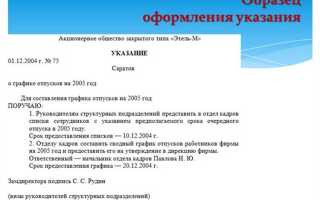 Что такое порядок как документ