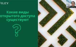 Открытый доступ сайта что означает