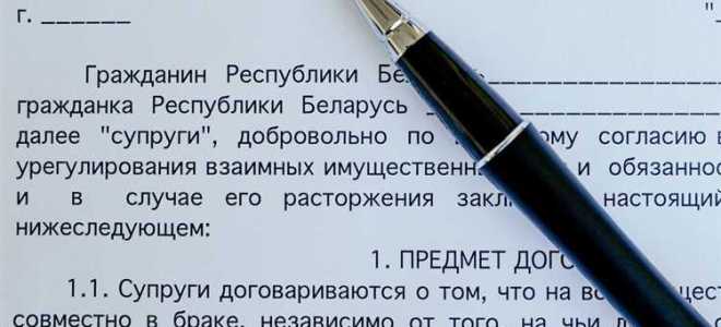 Условия которые не могут содержаться в брачном договоре это