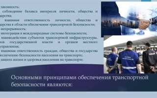 Какие системы входят в транспортную безопасность