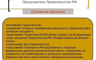 Из чего состоит правительство рф