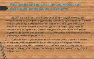 Что такое домохозяйство в экономике