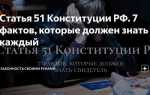 Кому разъясняется 51 статья конституции
