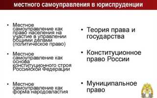 Местное самоуправление как основа конституционного строя