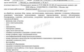 Сколько действует согласие на обработку персональных данных