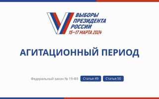 Агитационный период период в течение которого