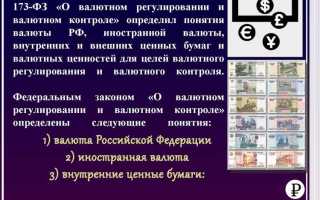 Понятие валюты и валютных ценностей как объектов валютных правоотношений