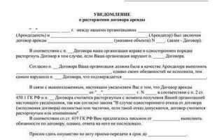 Как расторгнуть договор аренды заключенный на неопределенный срок