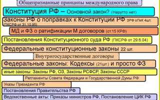 Подзаконные акты как источники конституционного права