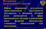 Что не входит в предмет прокурорского надзора