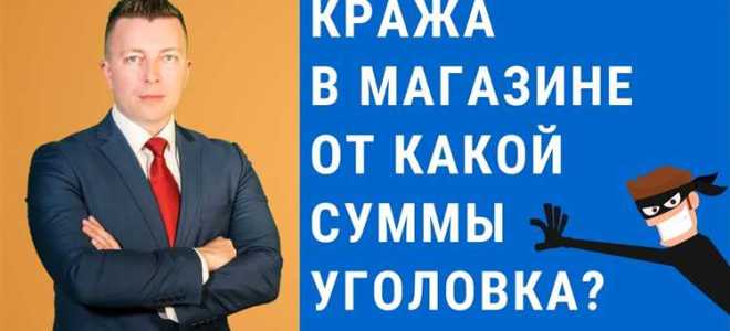 Кража от скольки тысяч уголовная ответственность