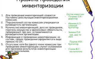 Участие в инвентаризации что это