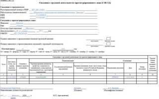 Как заполнить сзв тд в 2023 году
