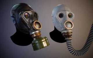 Где могут храниться противогазы для работников организации