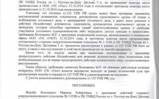 Статья 125 апк рф что это за статья