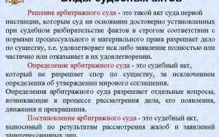Судебный акт которым извещаются или вызываются участники арбитражного процесса