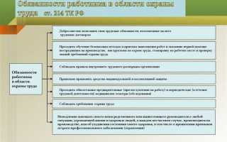 Что входит в обязанности работника в области охраны труда