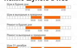 Когда можно шуметь в квартире в москве