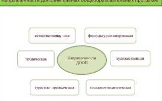 Что относится к дополнительным образовательным программам