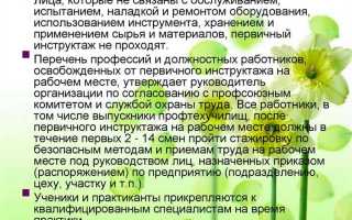 Какие виды инструктажей по охране труда предусматриваются постановлением 2464