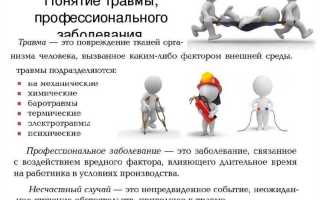 Чем отличается производственная травма от бытовой