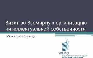 Какая конвенция учредила всемирную организацию интеллектуальной собственности воис