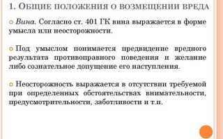 Какие виды вреда физическому лицу выделяют