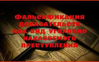 Что является предметом фальсификации доказательств ст 303 ук рф тест