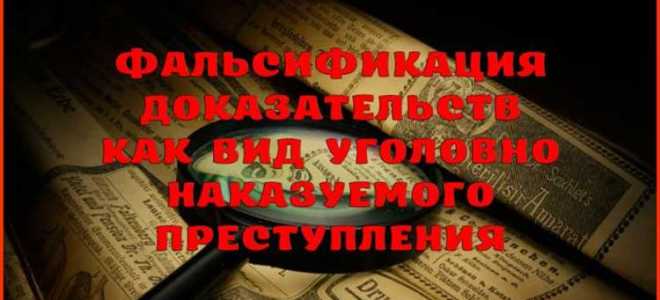 Что является предметом фальсификации доказательств ст 303 ук рф тест