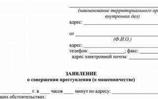 Как написать заявление в следственный комитет о мошенничестве образец