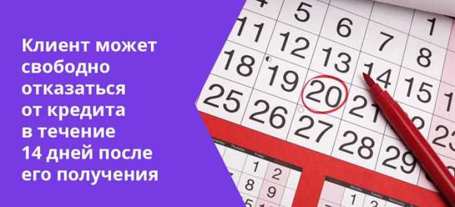 Как можно отказаться от кредита после подписания договора