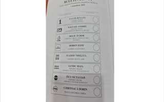 Один из участников выборов прежде чем оставить в избирательном бюллетене