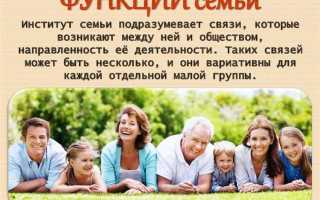 Семья кто входит в состав семьи