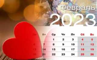 Сколько дней в феврале 2023
