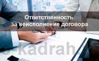 Какая ответственность предусмотрена за ненадлежащее исполнение фз 224 фз