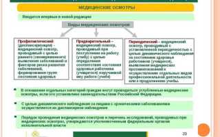 Что не является целью проведения обязательных периодических медицинских осмотров
